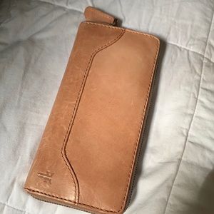 Frye dusty rose wallet